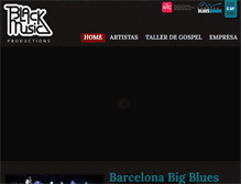 Tablet Screenshot of blackmusicproductions.com